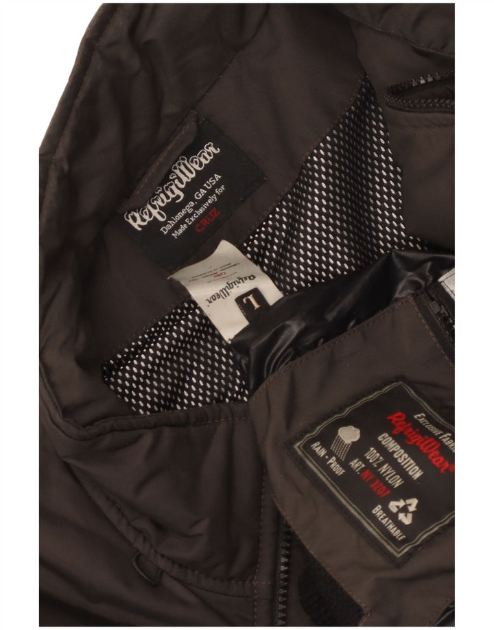 Refrigiwear Mens Liner Bomber Jacket UK 40 Large Brown Nylon