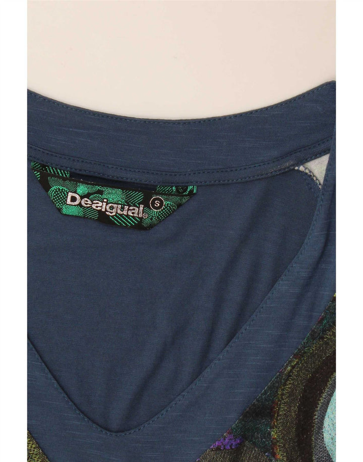 Desigual Womens Sheath Dress UK 10 Small Multicoloured Geometric