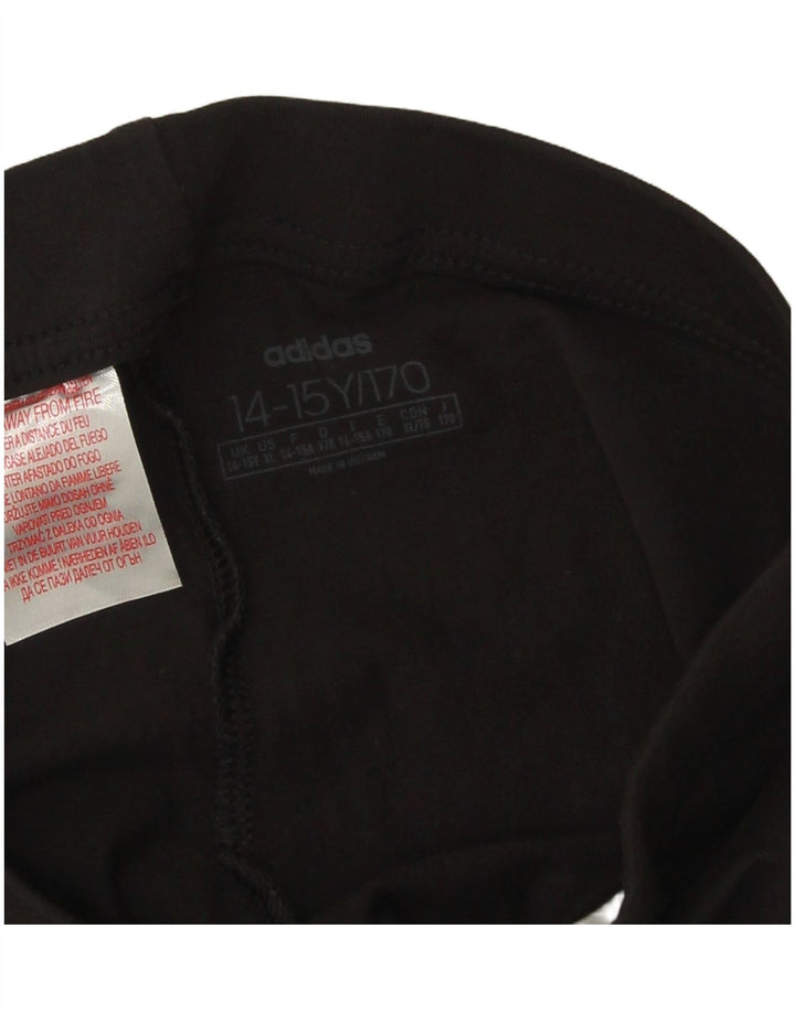 Adidas Girls Graphic Leggings 14-15 Years  Black