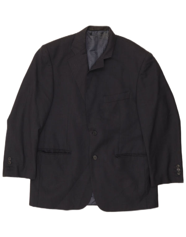 Marks & Spencer Mens 2 Button Blazer Jacket UK 40 Medium Navy Blue