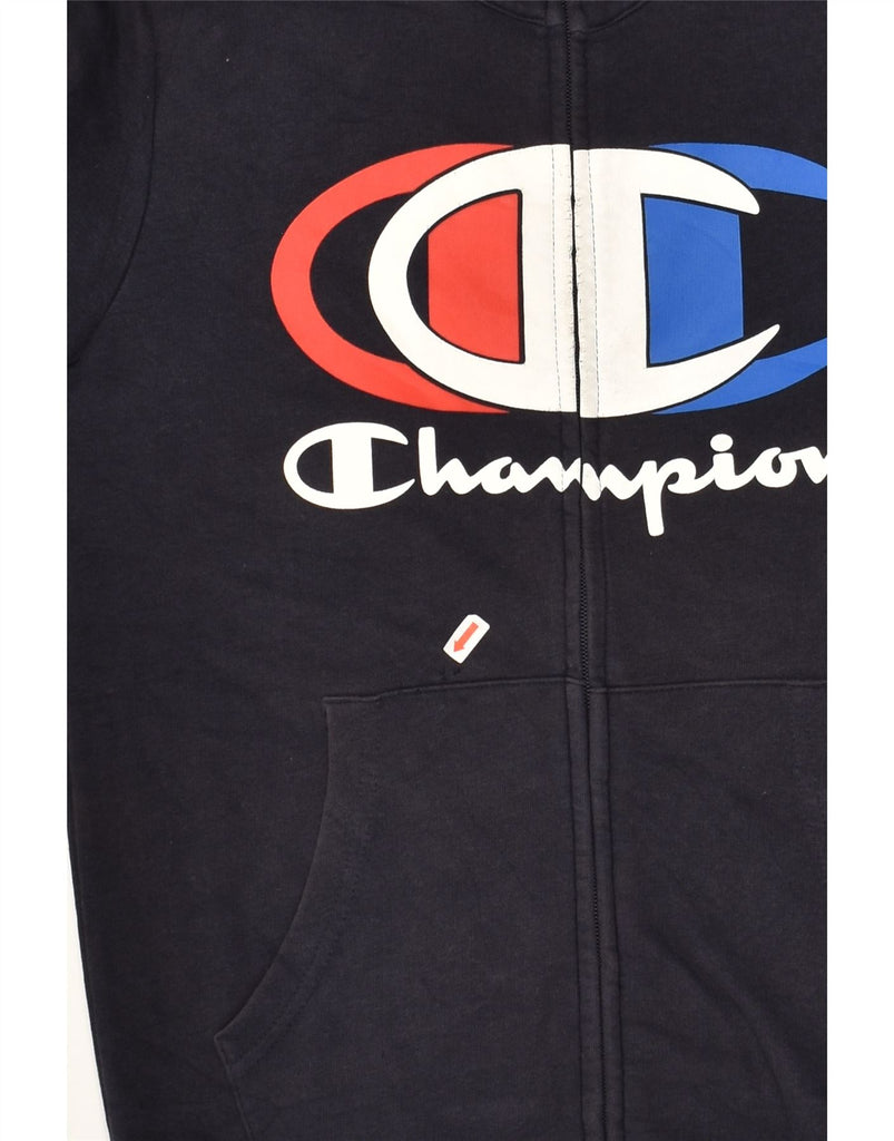 CHAMPION Boys Graphic Tracksuit Top Jacket 11-12 Years Large  Navy Blue | Vintage Champion | Thrift | Second-Hand Champion | Used Clothing | Messina Hembry 