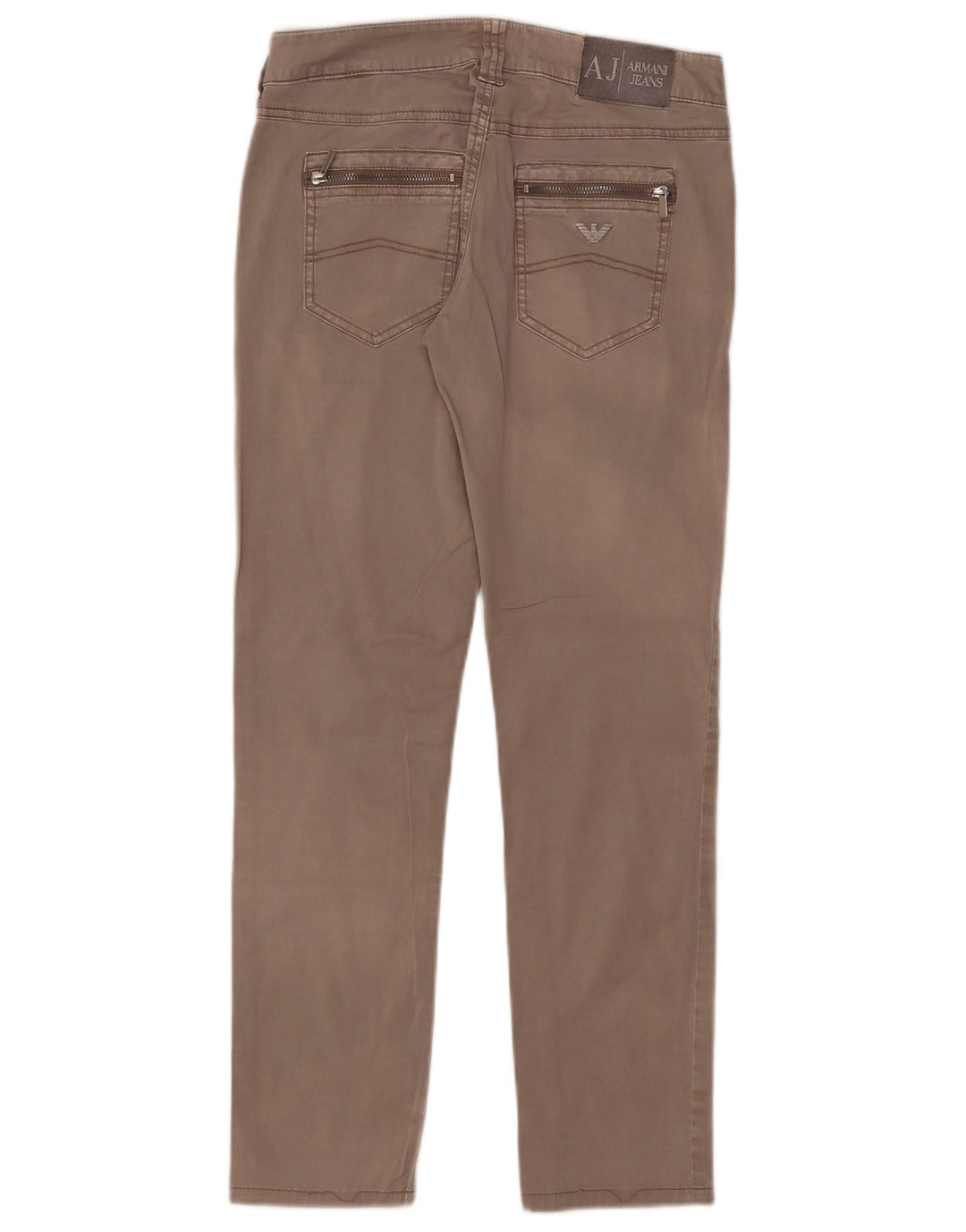 Armani Womens Slim Casual Trousers W27 L28 Grey