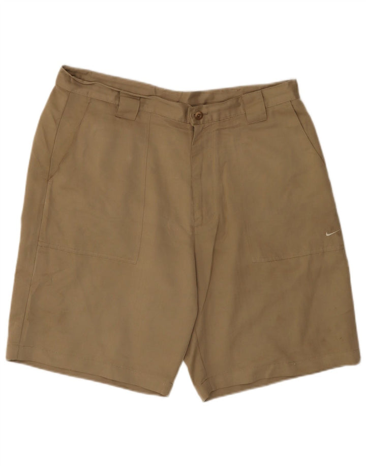 Nike Mens Chino Shorts W36 Large Beige Polyester