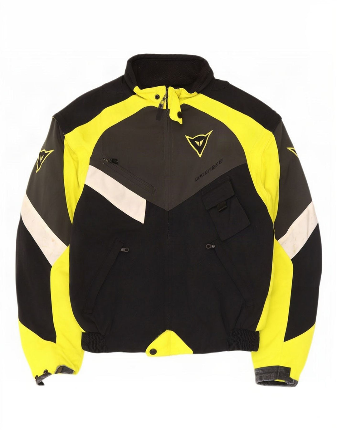 Dainese Mens Graphic Racer Jacket UK 38 Medium Black Colourblock