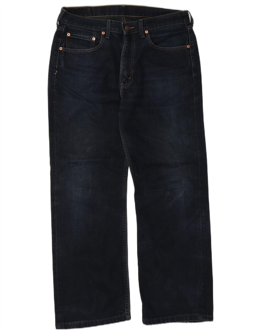 Levi's Mens 506 Straight Jeans W36 L29 Navy Blue Cotton
