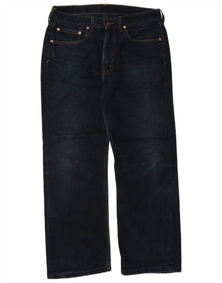 Levi's Mens 506 Straight Jeans W36 L29 Navy Blue Cotton
