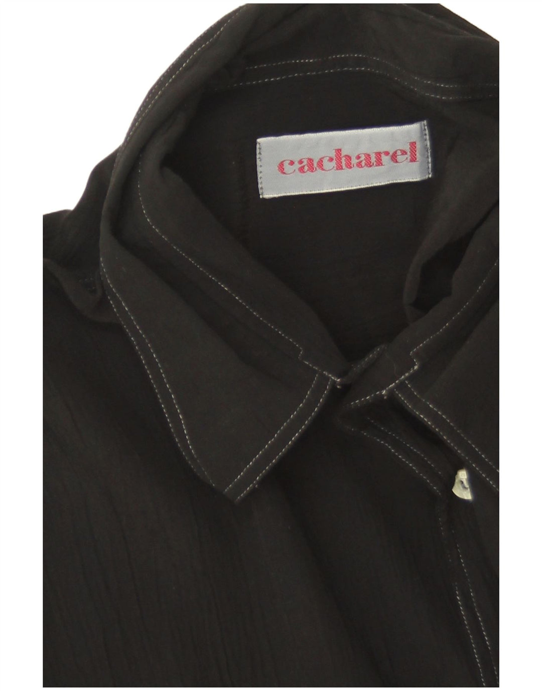 Cacharel Mens Tall Short Sleeve Shirt XL Black
