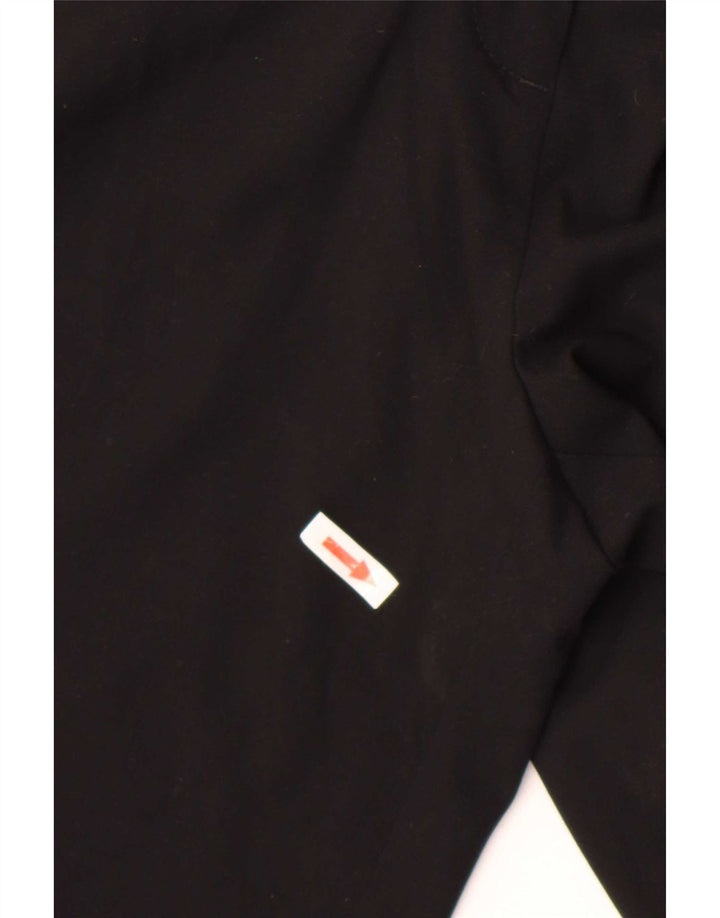 Marks & Spencer Womens Straight Suit Trousers UK 12 Medium W30 L26 Black