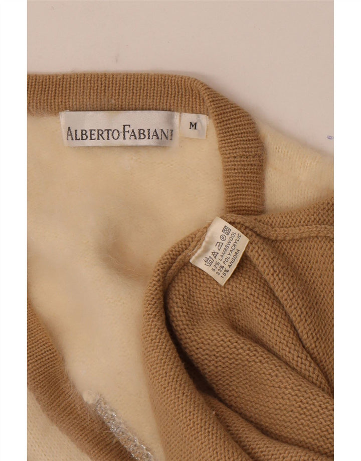 Alberto Fabiani Womens Longline Cardigan Sweater UK 14 Medium Brown