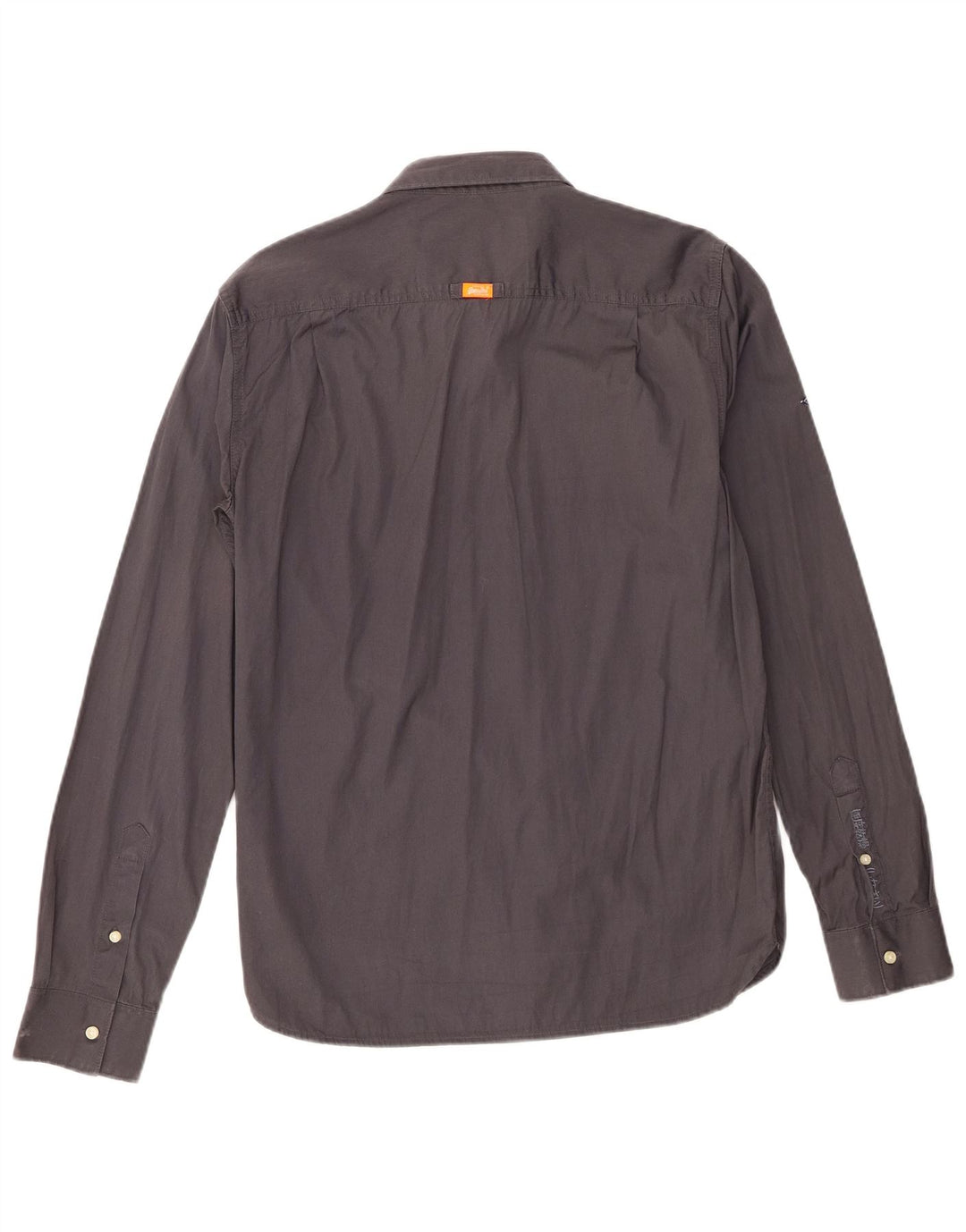 Superdry Mens Shirt Large Grey Cotton
