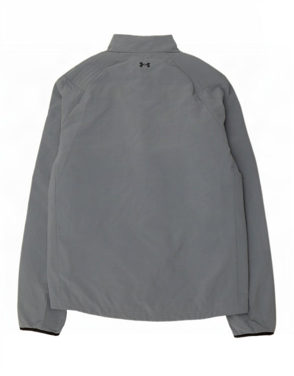 Under Armour Mens Cold Gear Tracksuit Top Jacket Large Grey Polyester