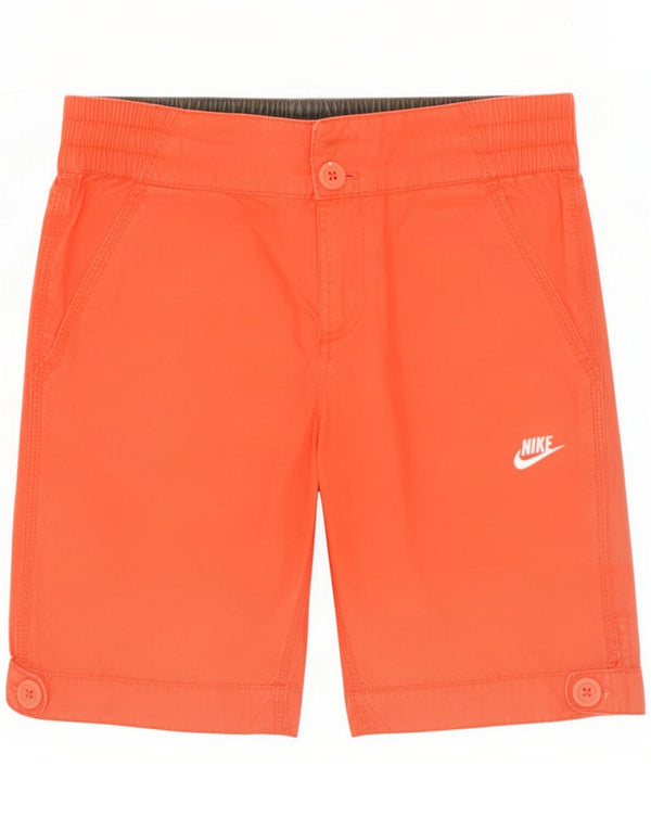 Nike Boys Chino Shorts 12-13 Years Large W28 Orange Cotton