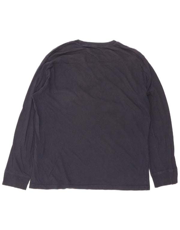 Levi's Mens Relaxed Graphic Top Long Sleeve Small Navy Blue Cotton