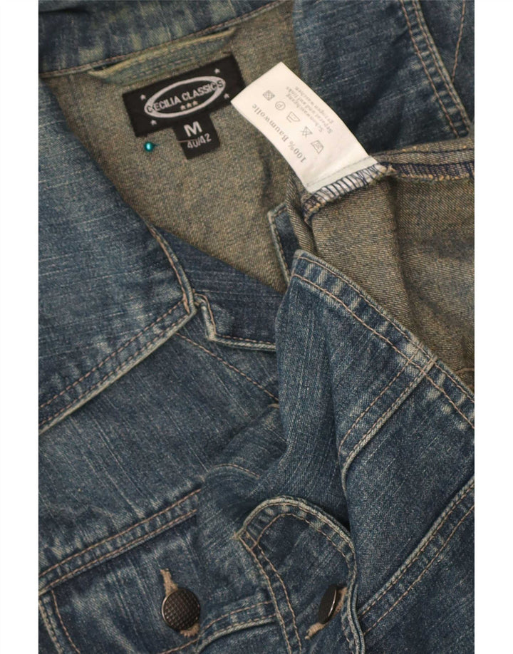 Vintage Womens Denim Jacket EU 40/42 Medium Blue