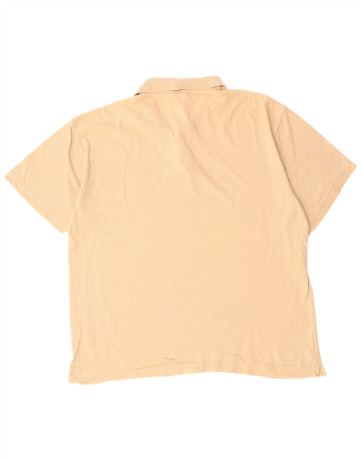 Reebok Mens Polo Shirt XL Beige Cotton
