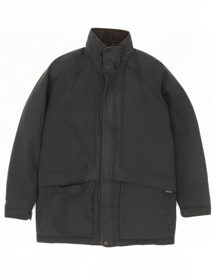 Marks & Spencer Mens Blue Harbour Hooded Utility Jacket UK 38 Medium Black