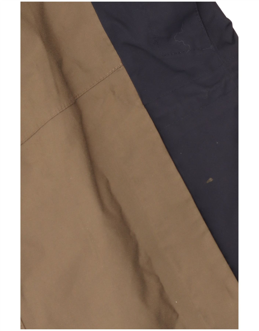 Jack Wolfskin Mens Hooded Rain Jacket UK 36/38 Medium Beige Colourblock