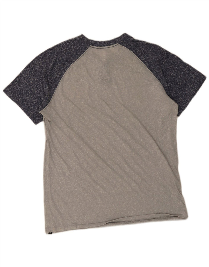 Hurley Mens Premium Fit T-Shirt Top Medium Grey Colourblock Polyester