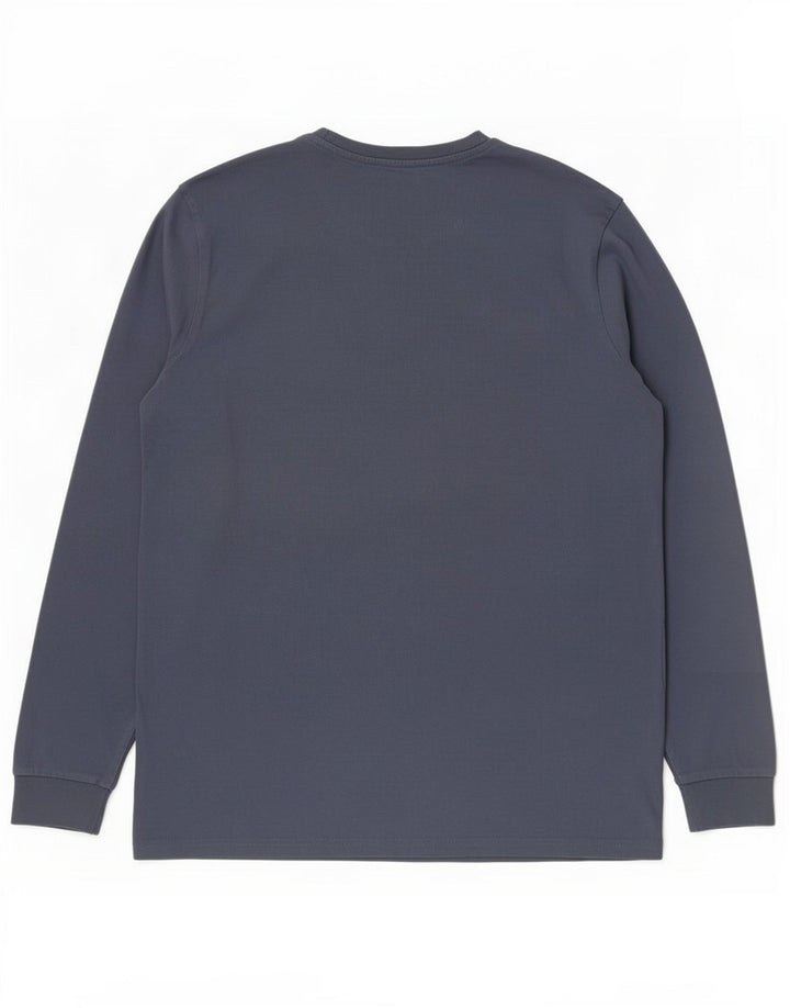 Marks & Spencer Mens Top Long Sleeve 2XL Blue Cotton