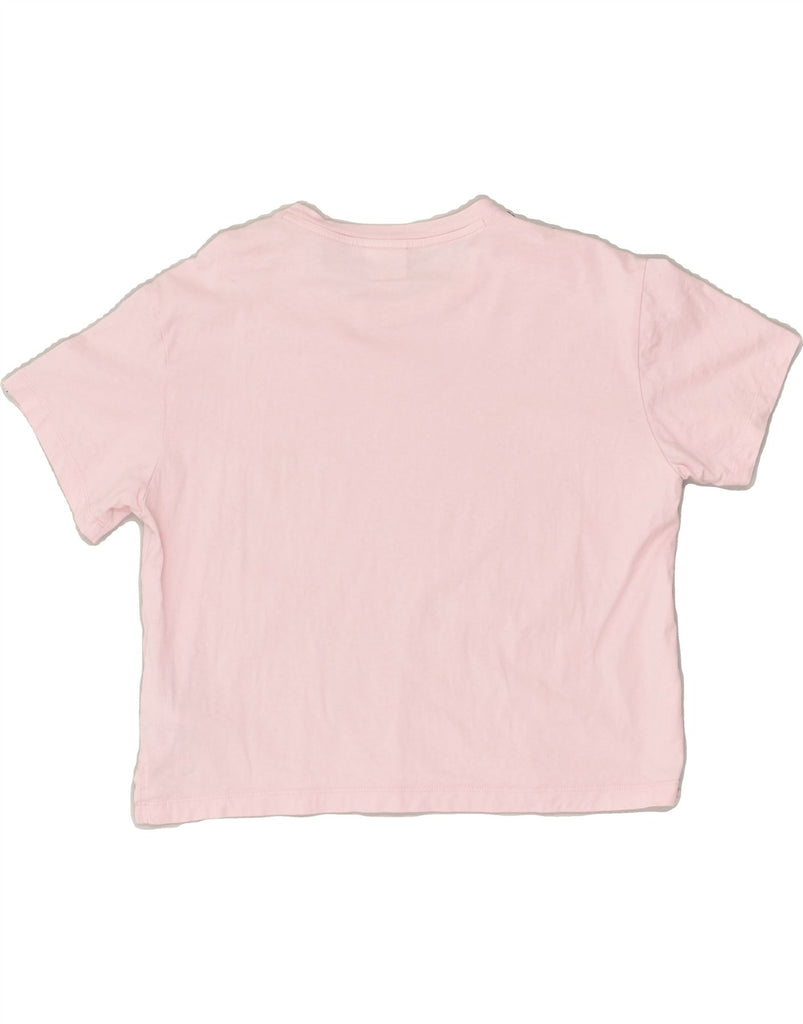 CHAMPION Girls Crop Graphic T-Shirt Top 15-16 Years 2XL Pink Cotton | Vintage Champion | Thrift | Second-Hand Champion | Used Clothing | Messina Hembry 