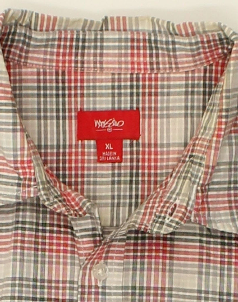 MOSSIMO Mens Shirt XL Multicoloured Check Cotton | Vintage Mossimo | Thrift | Second-Hand Mossimo | Used Clothing | Messina Hembry 