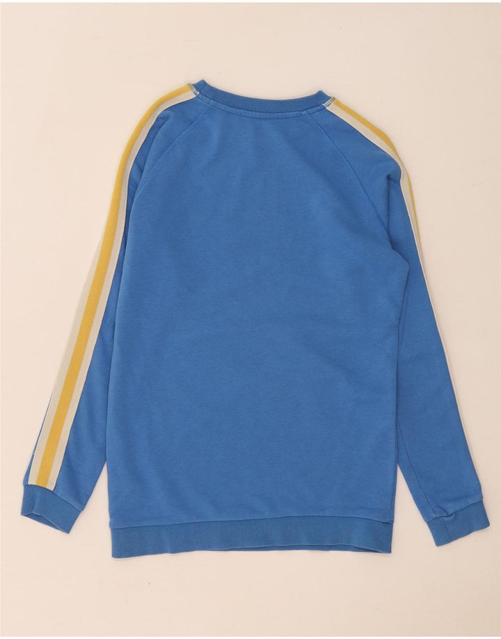 Marks & Spencer Boys Sweatshirt Jumper 13-14 Years Blue Colourblock Cotton