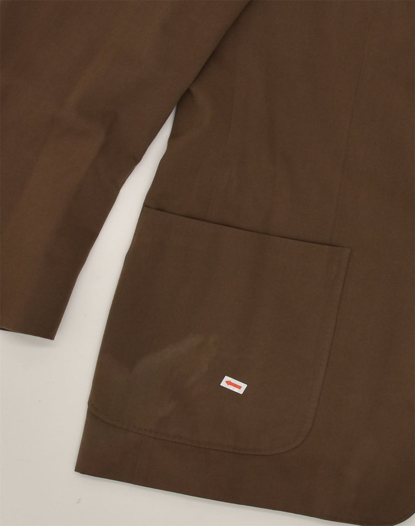 CANALI Mens 3 Button 2 Piece Suit UK 38 Medium W37 L31 Brown Cotton | Vintage Canali | Thrift | Second-Hand Canali | Used Clothing | Messina Hembry 