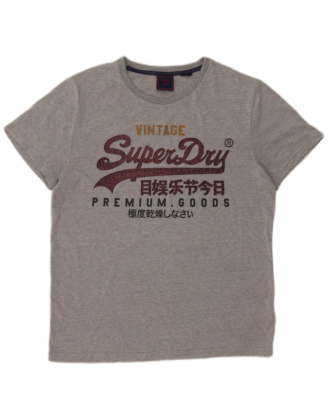 Superdry Womens Graphic T-Shirt Top UK 18 XL Grey Cotton