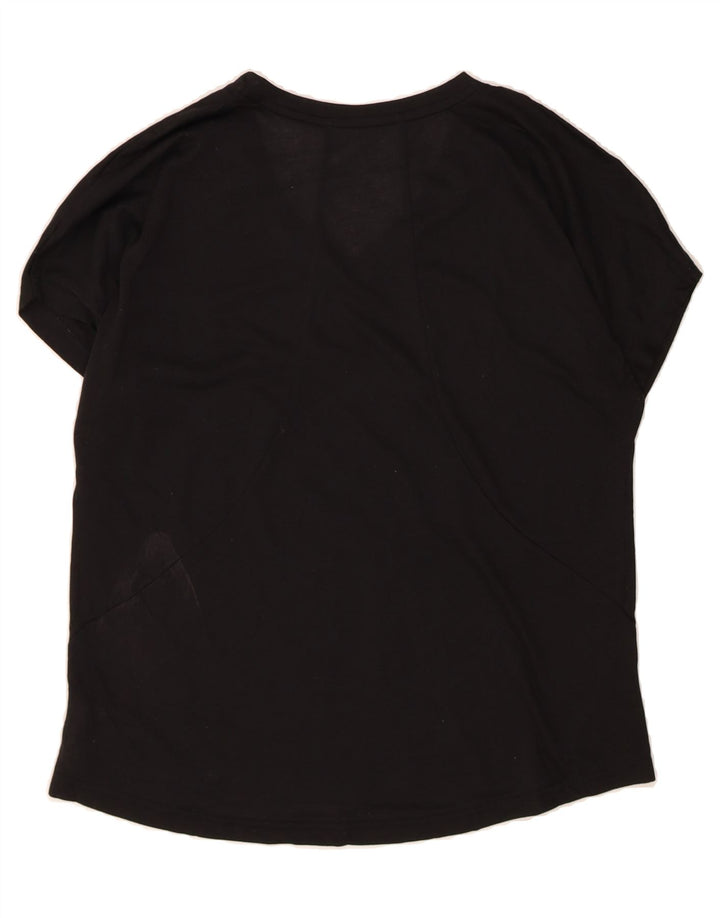 PUMA Womens T-Shirt Top UK 14 Large  Black Polyester Vintage Puma and Second-Hand Puma from Messina Hembry 