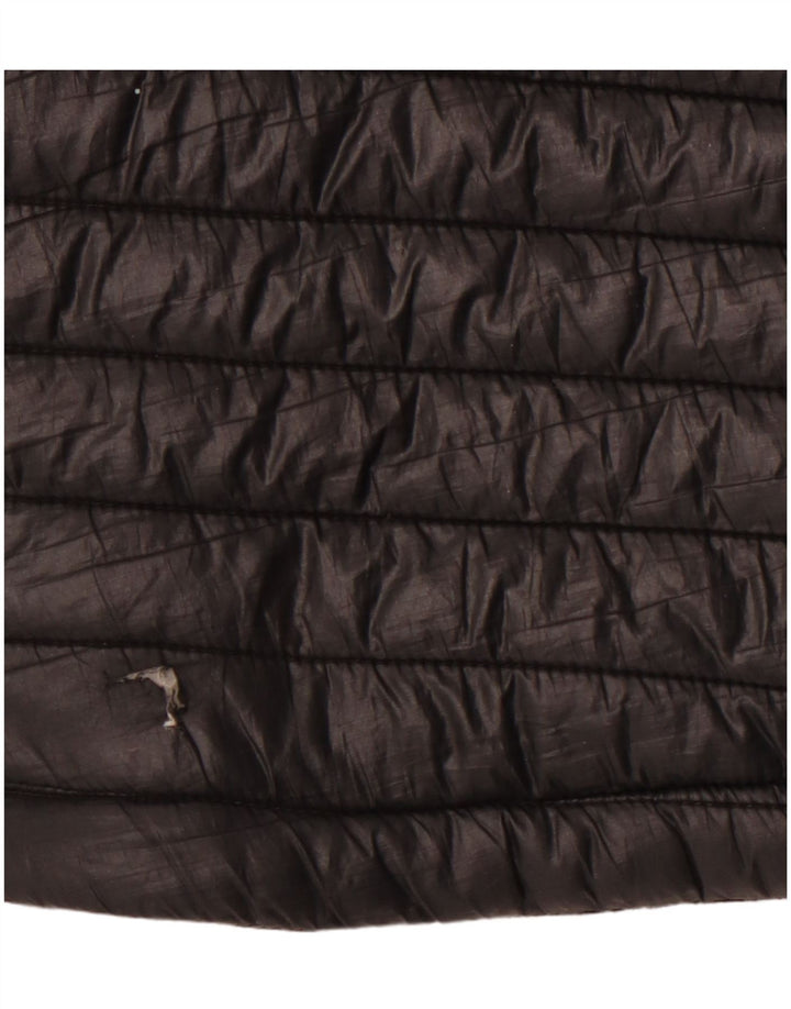 SUPERDRY Mens Hooded Padded Jacket UK 42 XL Black Colourblock Polyester