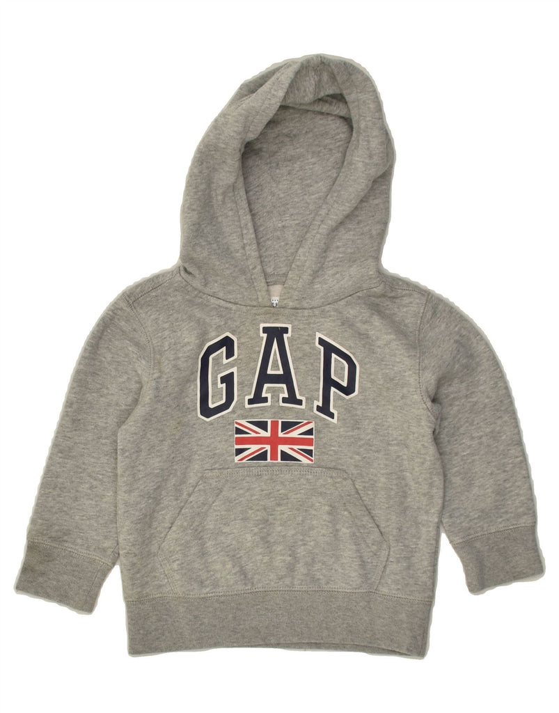 GAP Baby Boys Graphic Hoodie Jumper 18-24 Months Grey Cotton | Vintage Gap | Thrift | Second-Hand Gap | Used Clothing | Messina Hembry 