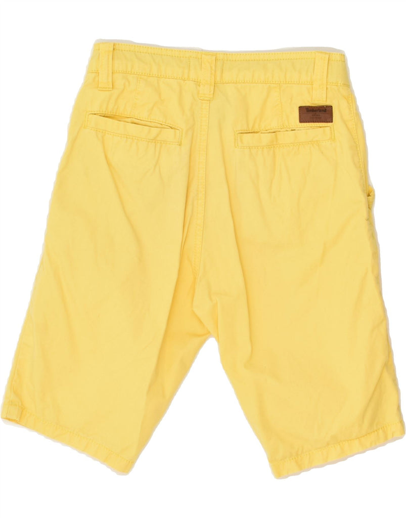 TIMBERLAND Boys Chino Shorts 9-10 Years W22  Yellow Cotton | Vintage Timberland | Thrift | Second-Hand Timberland | Used Clothing | Messina Hembry 