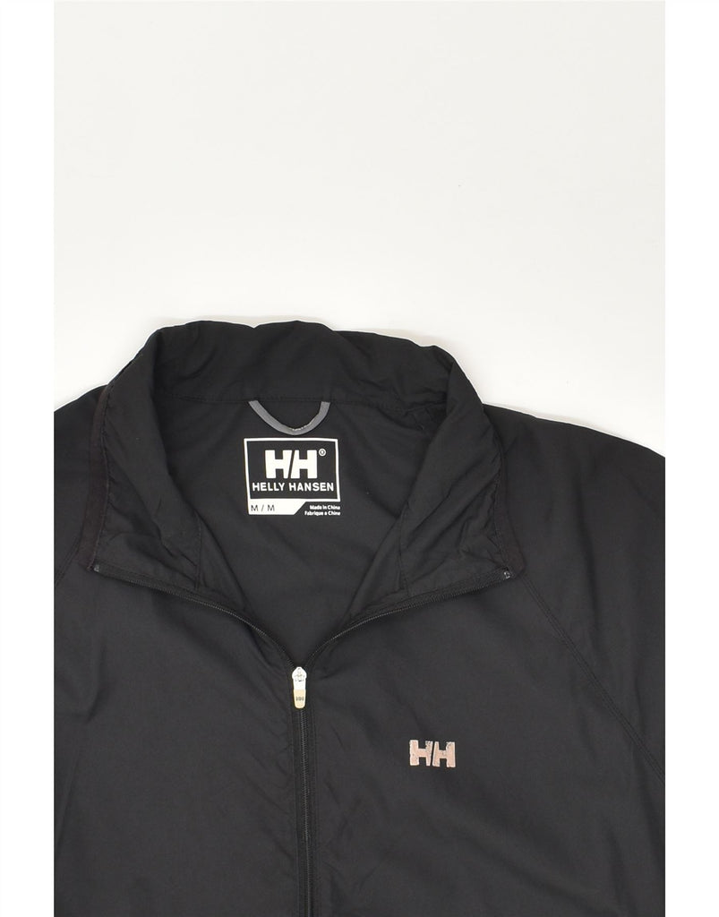 HELLY HANSEN Womens Tracksuit Top Jacket UK 14 Medium Black Polyester | Vintage Helly Hansen | Thrift | Second-Hand Helly Hansen | Used Clothing | Messina Hembry 