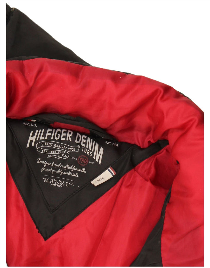 Tommy Hilfiger Mens Padded Jacket UK 40 Large Black
