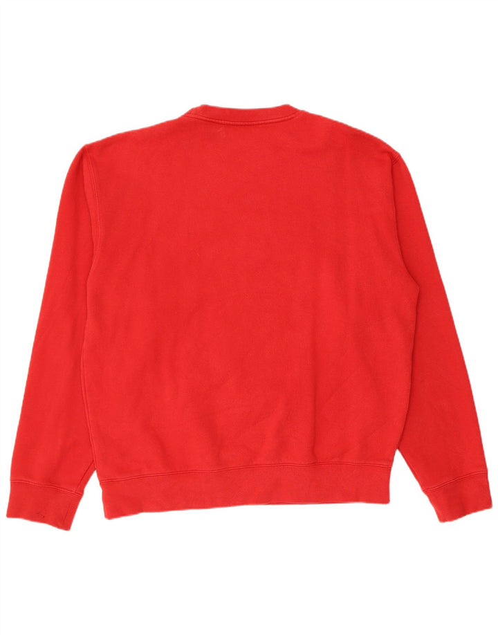 Fila Mens Graphic Sweatshirt Jumper Large Red Cotton