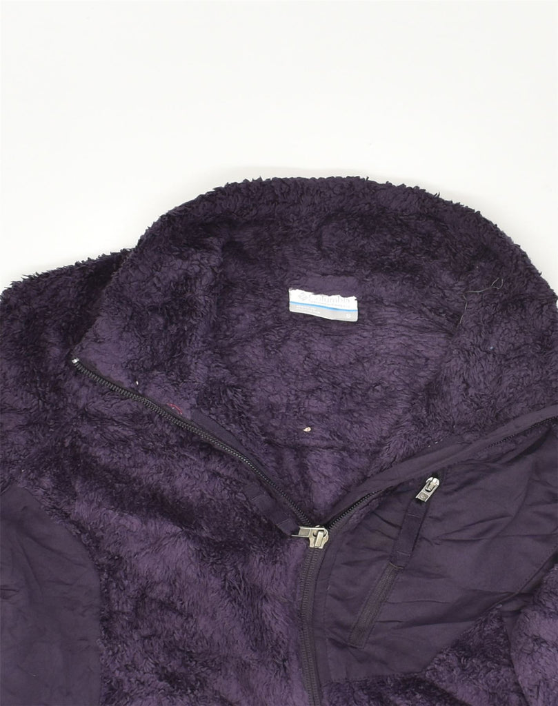 COLUMBIA Womens Fleece Jacket UK 10 Small Purple Polyester | Vintage Columbia | Thrift | Second-Hand Columbia | Used Clothing | Messina Hembry 