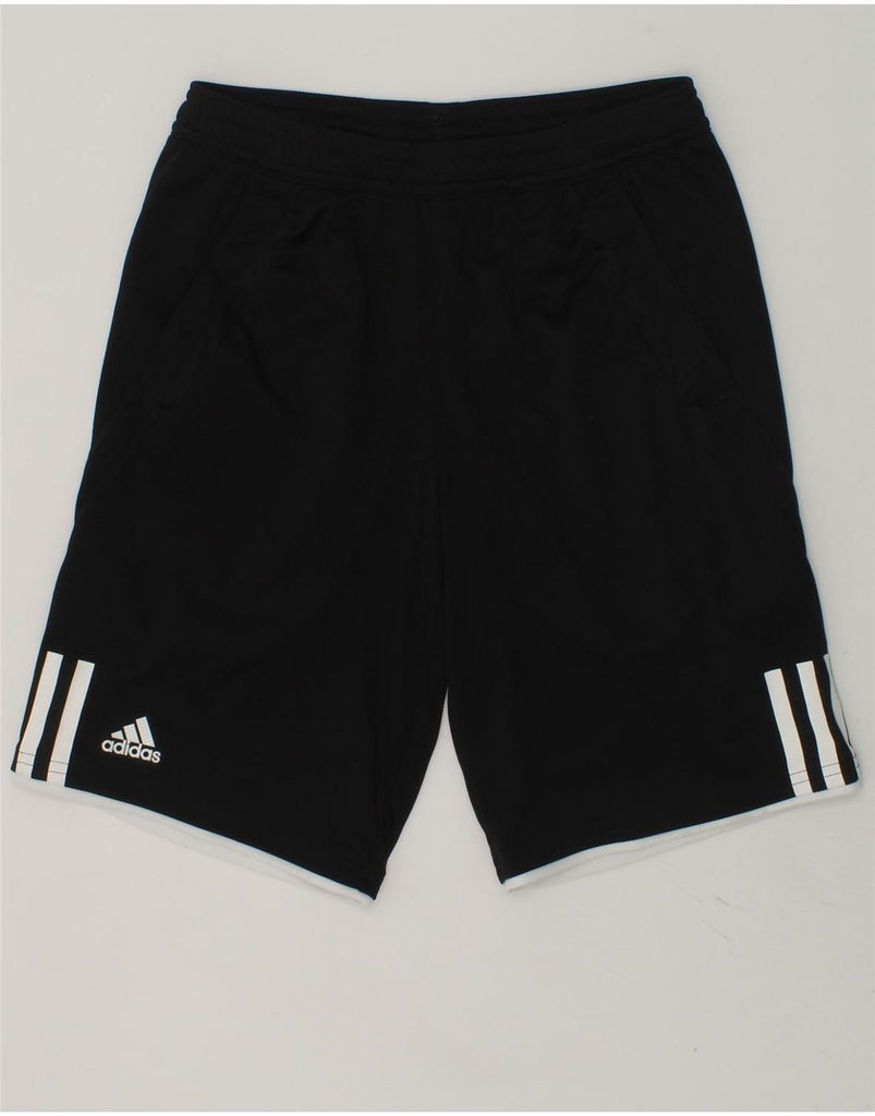 ADIDAS Boys Climalite Sport Shorts 9-10 Years Black Polyester | Vintage Adidas | Thrift | Second-Hand Adidas | Used Clothing | Messina Hembry 