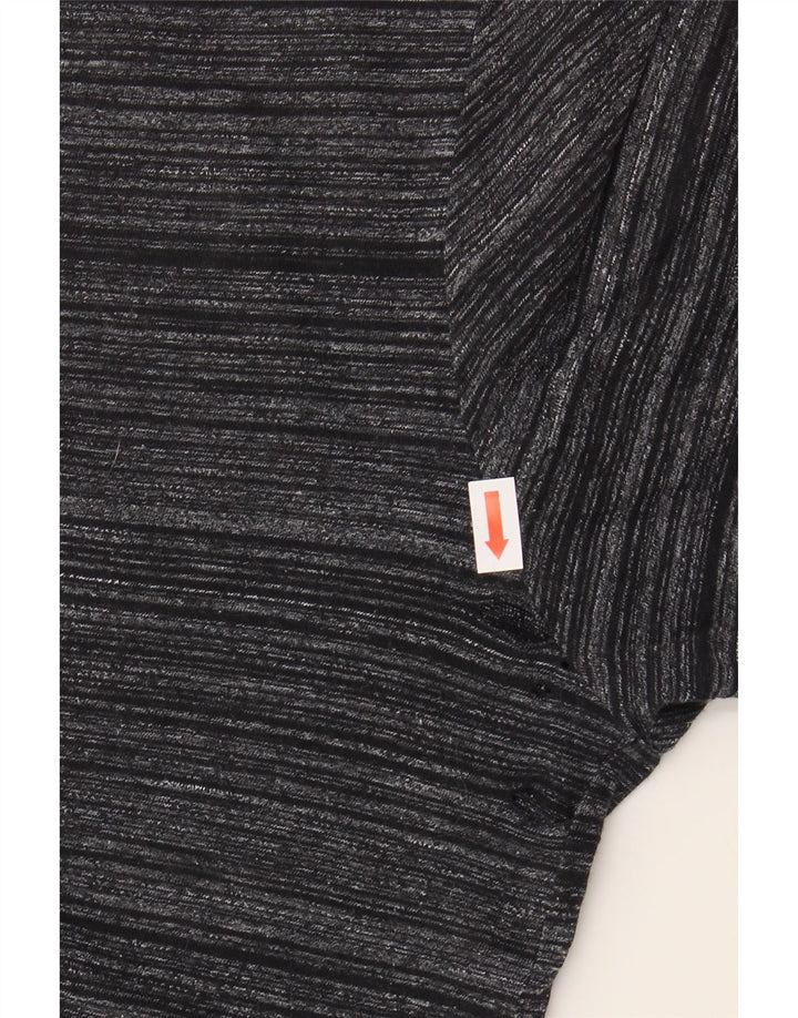 CHAMPION Mens Graphic T-Shirt Top Medium Grey Striped Vintage Champion and Second-Hand Champion from Messina Hembry 