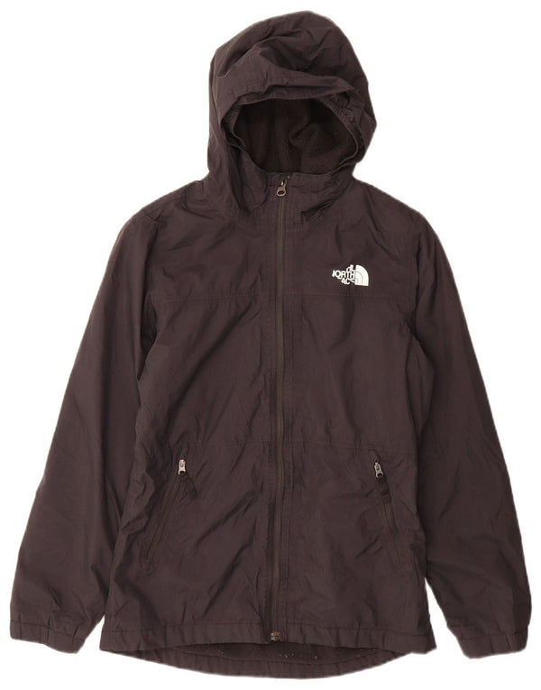 The North Face Boys Hooded Windbreaker Jacket 11-12 Years Large Black Nylon