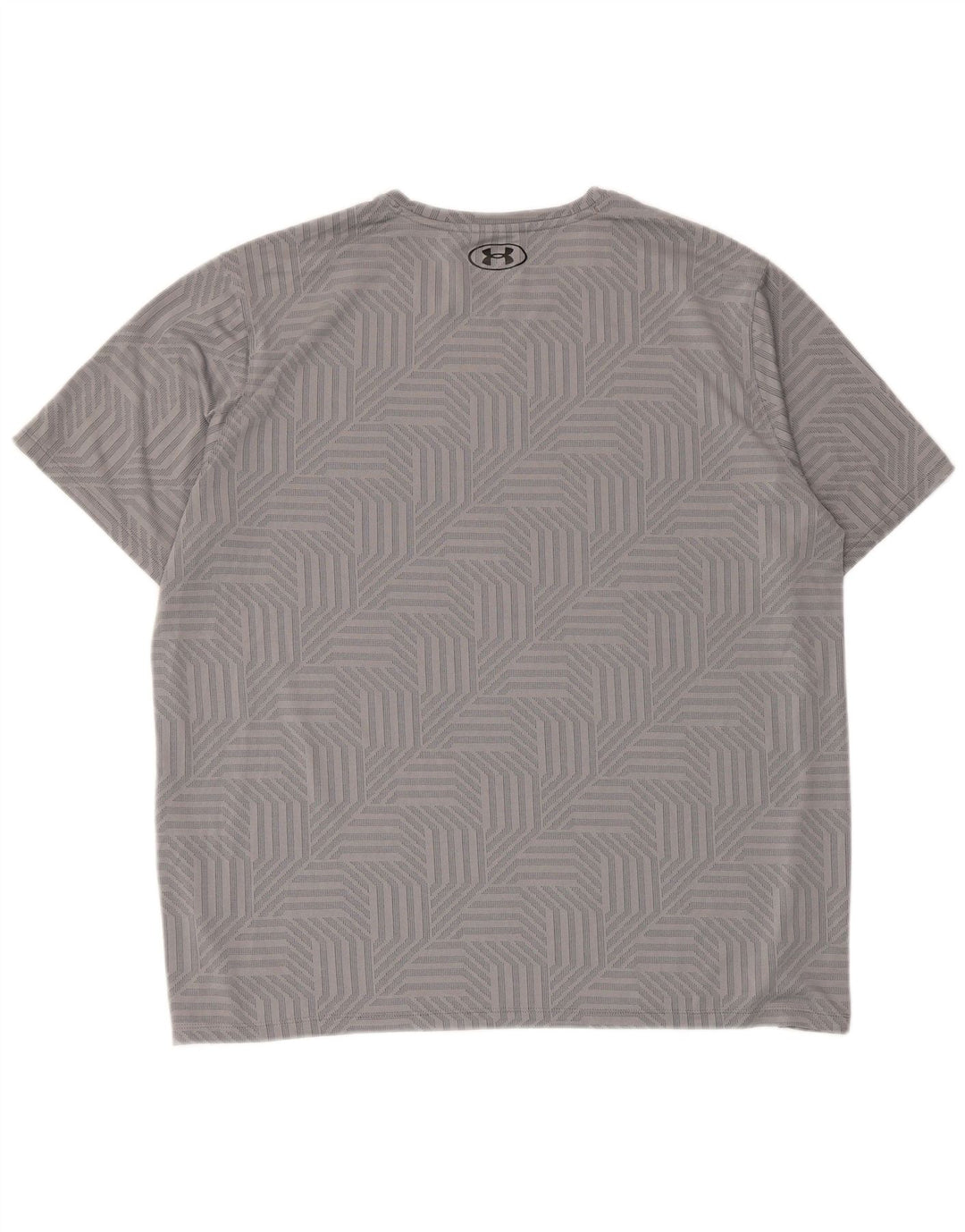 Under Armour Mens T-Shirt Top XL Grey Geometric