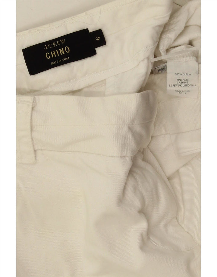 J. CREW Womens Chino Shorts US 6 Medium W32 White Cotton Vintage J. Crew and Second-Hand J. Crew from Messina Hembry 