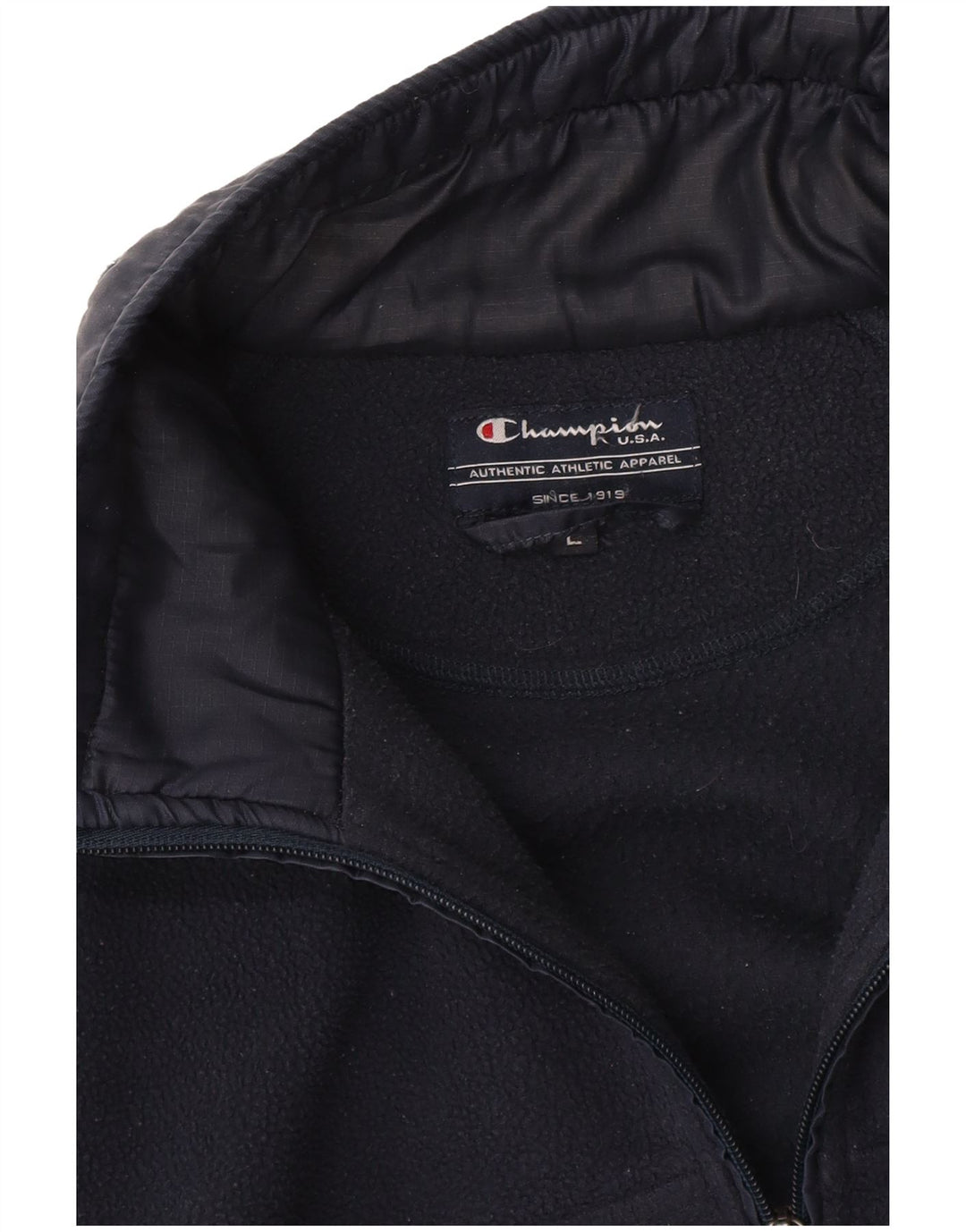Champion Mens Fleece Jacket UK 40 Large Navy Blue
