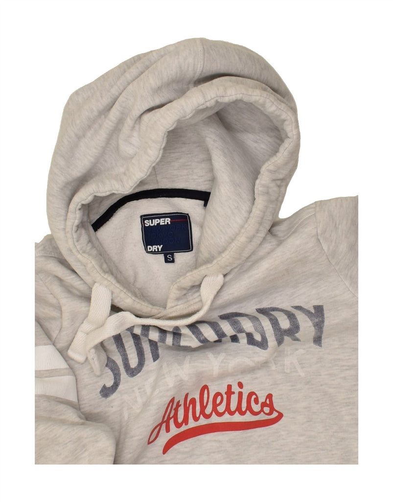 SUPERDRY Mens Graphic Hoodie Jumper Small Grey Cotton | Vintage Superdry | Thrift | Second-Hand Superdry | Used Clothing | Messina Hembry 