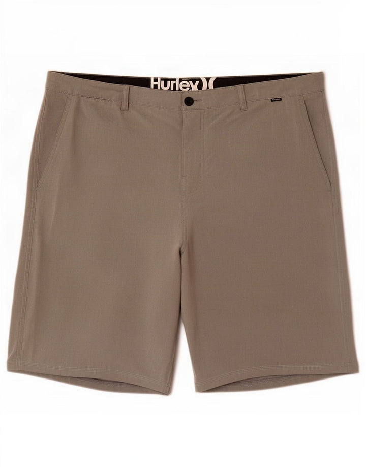Hurley Mens Chino Shorts W38 XL Grey Polyester