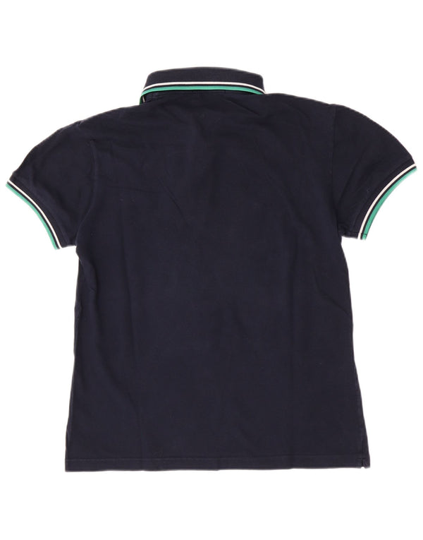 Fred Perry Mens Light and Stretch Polo Shirt Small Navy Blue Striped Cotton