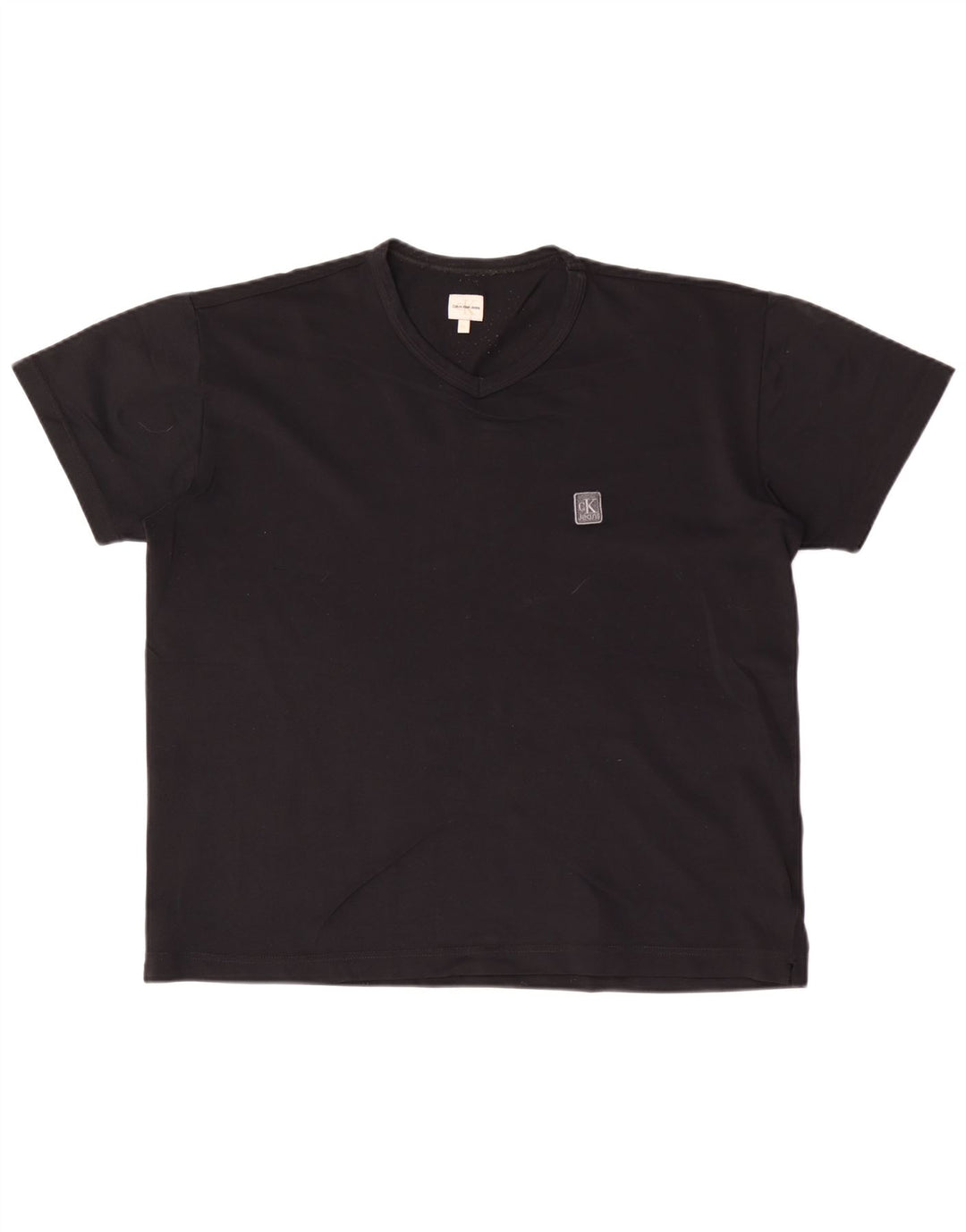 Calvin Klein Jeans Mens T-Shirt Top XL Black Polyamide
