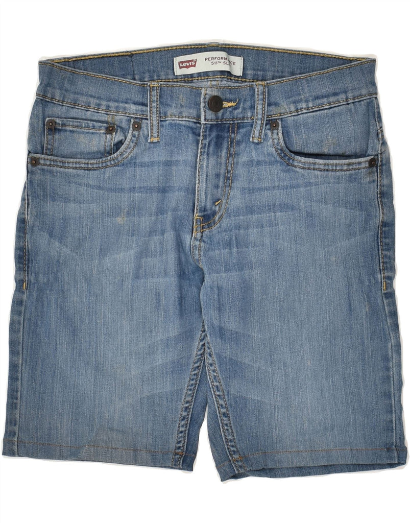 LEVI'S Boys Performance Slim Denim Shorts 13-14 Years W27 Blue Cotton | Vintage Levi's | Thrift | Second-Hand Levi's | Used Clothing | Messina Hembry 