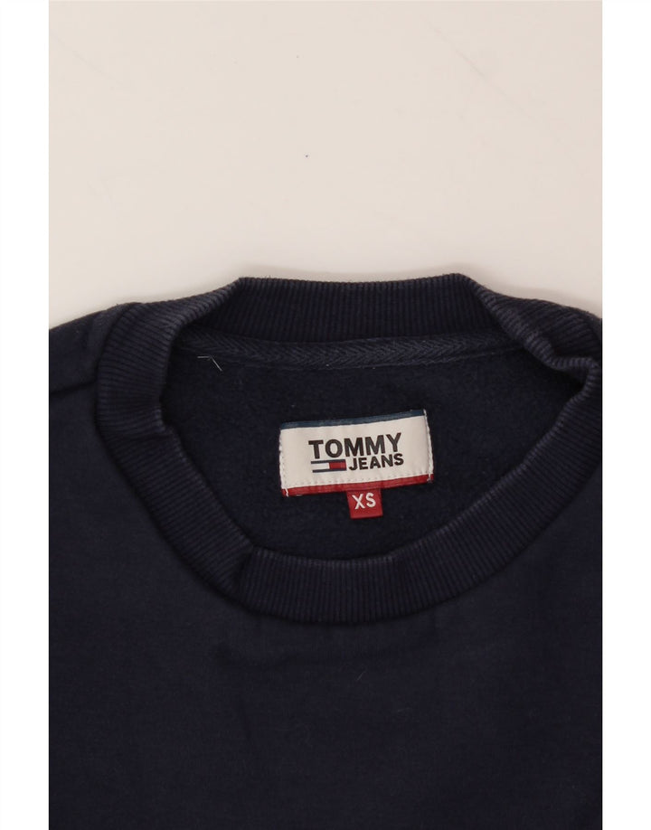 TOMMY HILFIGER Mens Sweatshirt Jumper XS Navy Blue Cotton Vintage Tommy Hilfiger and Second-Hand Tommy Hilfiger from Messina Hembry 