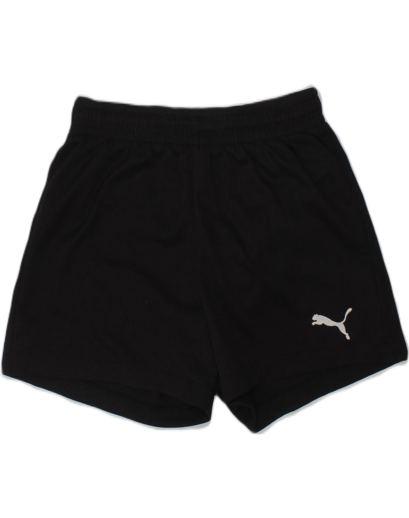 PUMA Boys Sport Shorts 7-8 Years Black | Vintage Puma | Thrift | Second-Hand Puma | Used Clothing | Messina Hembry 