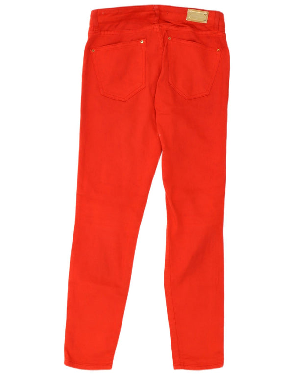 Zara Womens Slim Jeans EU 36 XS W28 L28 Red Cotton